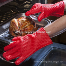 High Quality Heat Resistant Baking Oven Silicone Barbecue Gloves/Silicone Grill Oven BBQ Glove/Oven Mitt